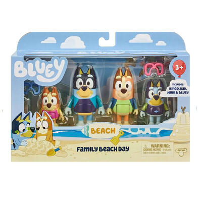 Bluey Bch S9 Fig 4Pk