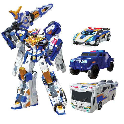 Metal Cardbot Blue Cop Trinity