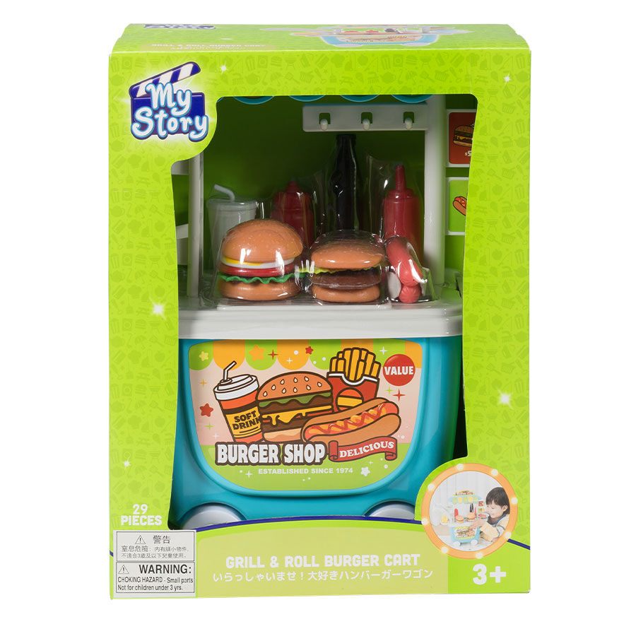 Burger shop cart toy