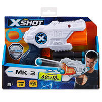 Zuru X-Shot B-S001-Zuru X-Shot- Mk 3 (8 Darts) Open Box,Bulk,12Pieces,No Inner,Std Color