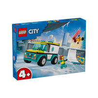 LEGO City Great Vehicles Emergency Ambulance and Snowboarder 60403