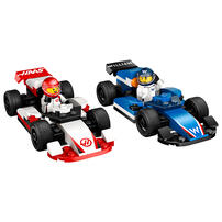 LEGO乐高 城市系列 60464 F1 威廉姆斯车队与哈斯车队赛车 