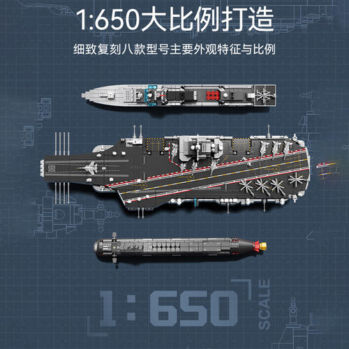 森宝积木 福建舰航母战斗群