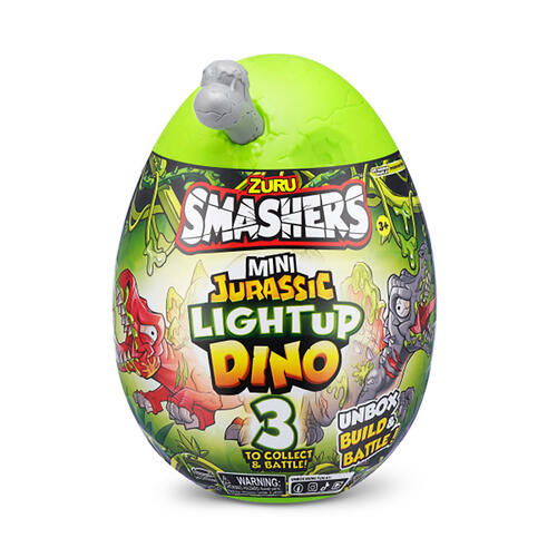 Smashers Mini Jurassic Light Up Dino Small - Assorted