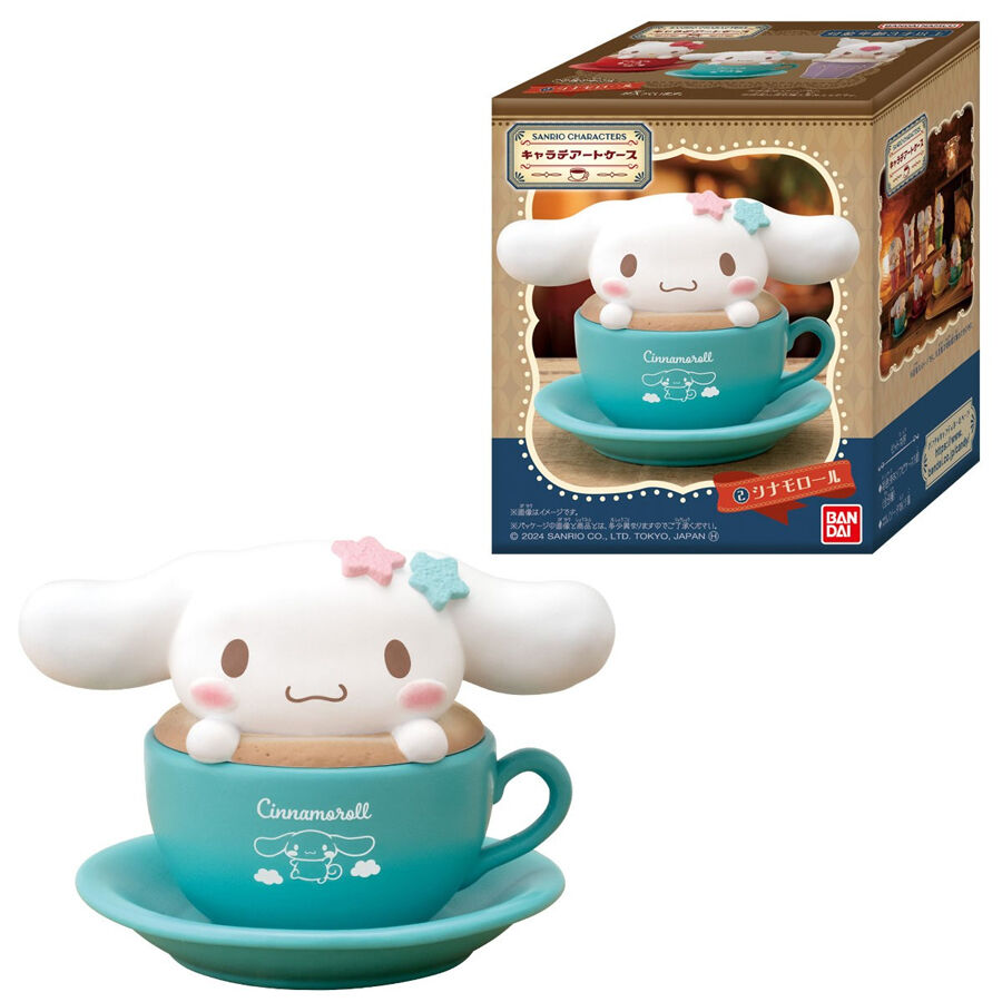 Bandai Sanrio Character Latte Art Locket Sanrio Family - Assorted