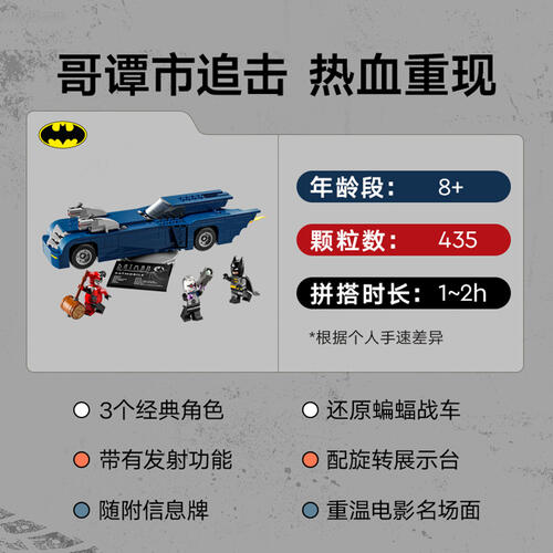 LEGO Super Heroes DC Batman with the Batmobile vs. Harley Q 76274