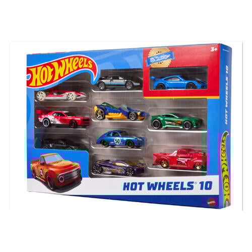 Hot Wheels风火轮 火辣小跑车十辆装 - 款式不断更新中 随机发货