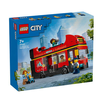 LEGO乐高 城市组 60407 红色双层观光巴士