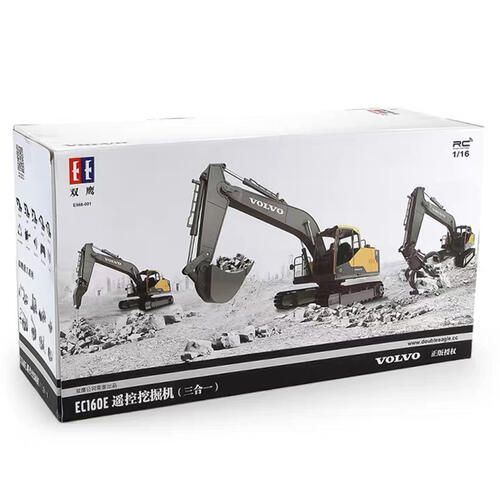 Double Eagle Volvo 3 In 1 Remote-Controlled Excavator