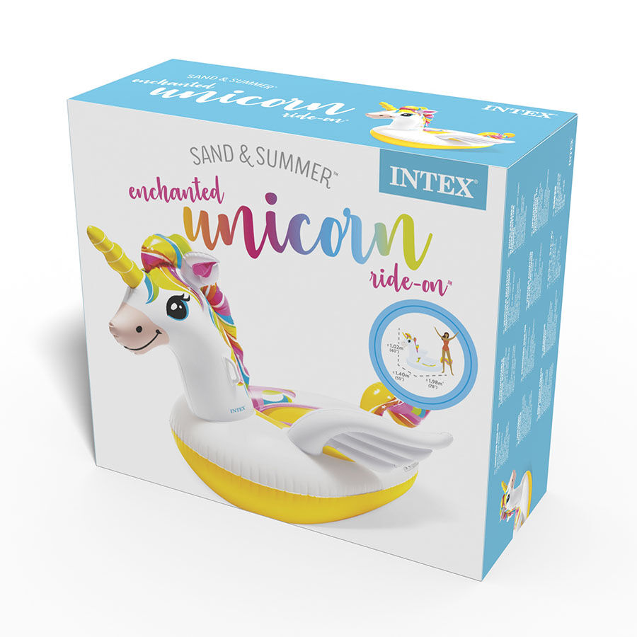 Ride on unicorn best sale intex