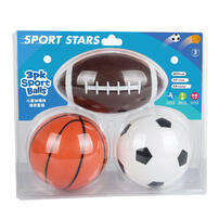 Hahaqiu Children Sports 3 Pieces Ball Set