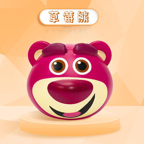 Massti Strawberry Bear - Pink Smiley Face