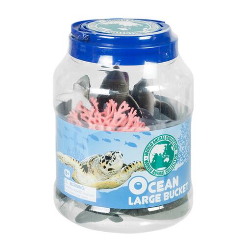 World Animal Collection （20件）海洋动物连配件圆桶装 