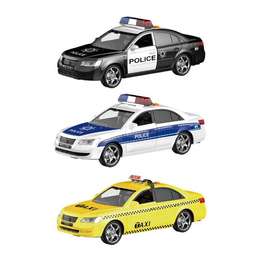 Ling Li Bao 1:16 Inertial Robocar Police Car (With Light