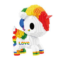 Tokidoki Small Particle Building Blocks 959 Pieces - Assorted