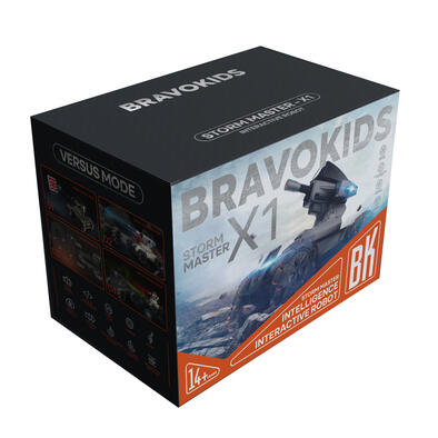 Bravokids百思童年 爆风主义智能互动机甲车 - 黑色