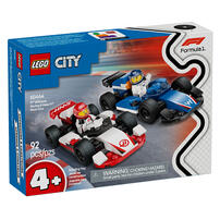 LEGO乐高 城市系列 60464 F1 威廉姆斯车队与哈斯车队赛车 