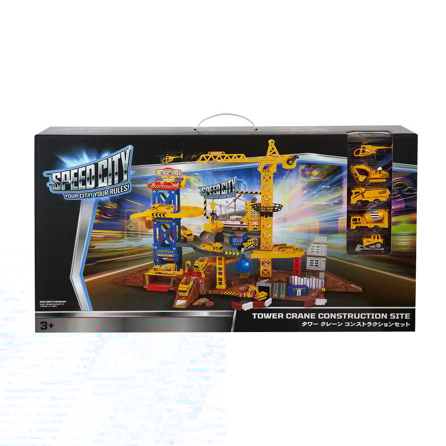 Speed City Construction Tower Crane Construction Set Toys R Us