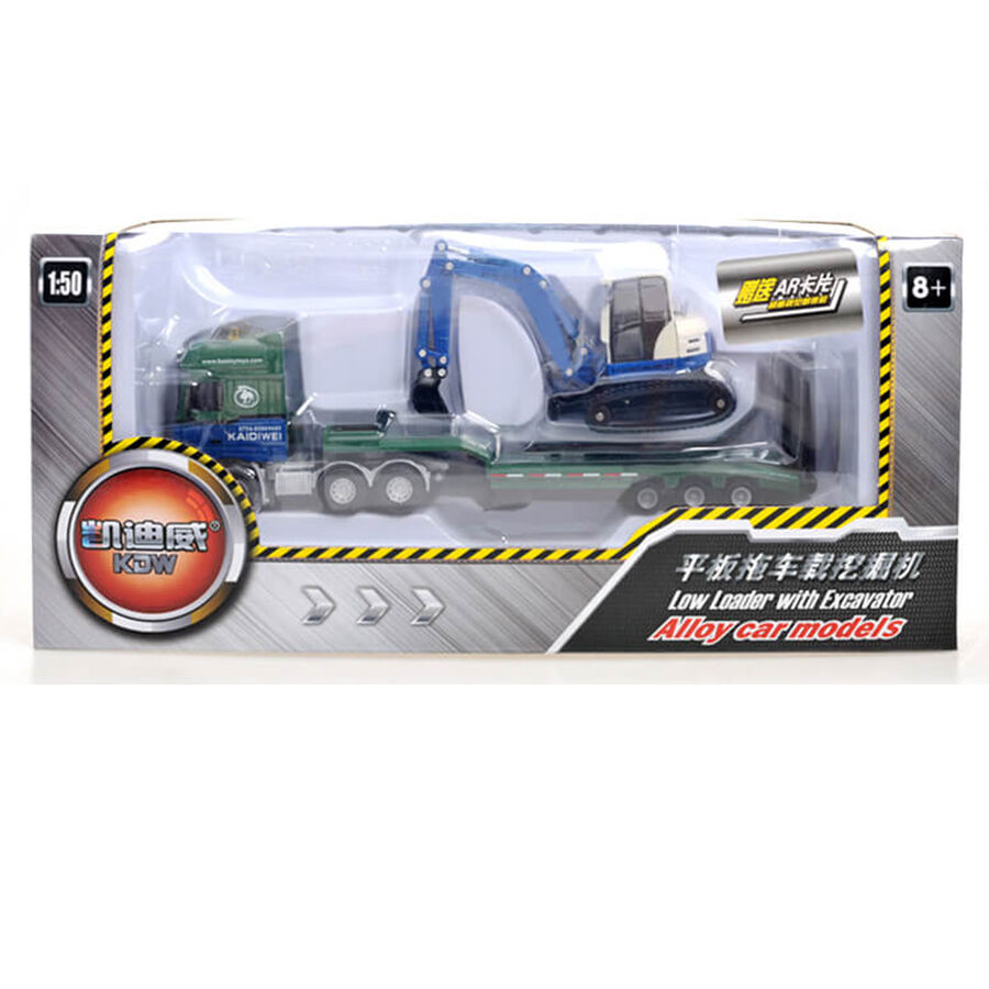 Kai Di Wei The Wandering Earth 1 50 Flat Trailer With Excavator Toys R Us China Official Website