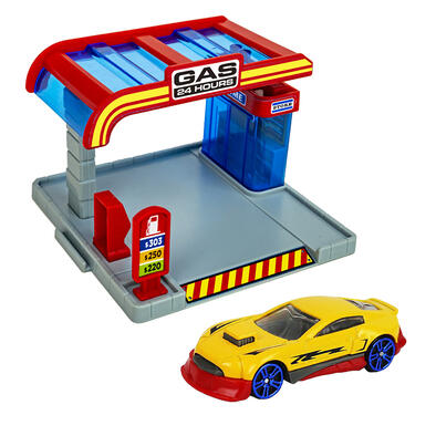 Express Wheels 口袋玩具场景及车-加油站