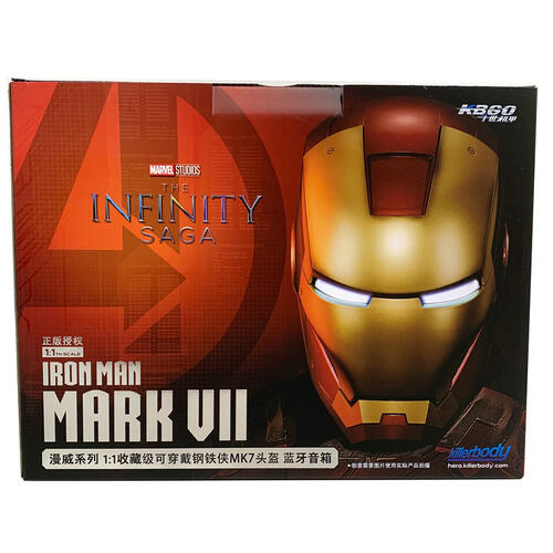 Marvel Iron Man Killerbody1:1 Collectible Blue Speaker Iron Man Mk5 Helmet