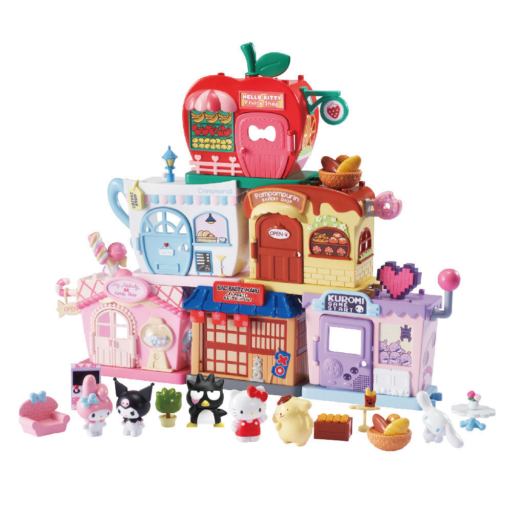 Hello Kitty Family Stacked Play House Streetscape Series Hello