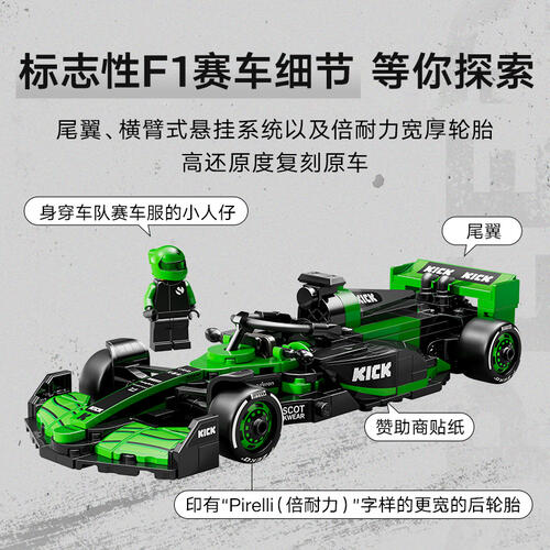LEGO Speed Champions Kick Sauber F1? Team C44 Race Car 77247