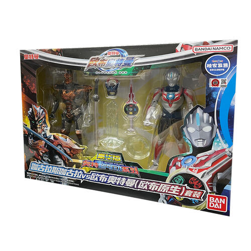 Ultraman Action Figure Set- Orb VS Jugglus Juggler