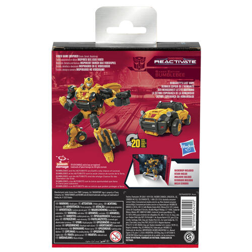 Transformers Toys Studio Series Deluxe Class Transformers: Reactivate 10 Bumblebee