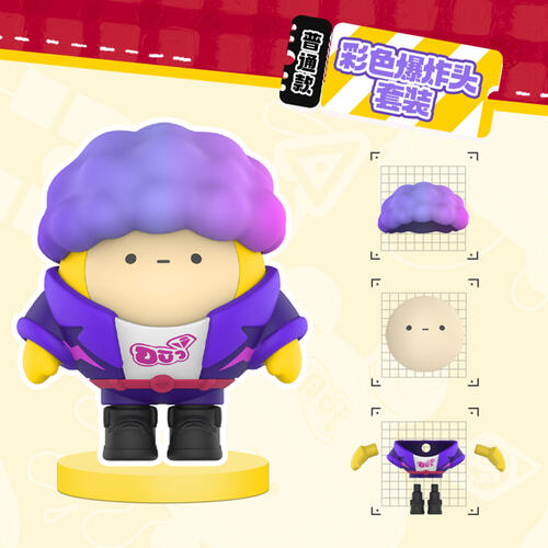 卡游 蛋仔派对蛋搭子拼装橡皮2弹 - 随机发货