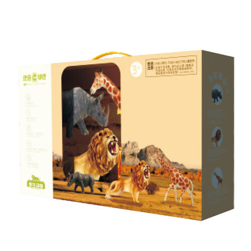 悦酷 3只野生动物盒装