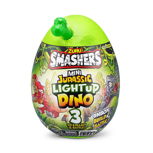 Smashers Mini Jurassic Light Up Dino Small - Assorted