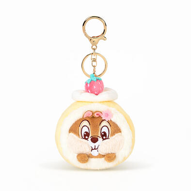 Disney-Chip In Swiss Roll Plush Keychain