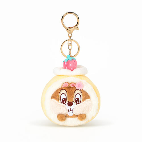 Disney-Chip In Swiss Roll Plush Keychain
