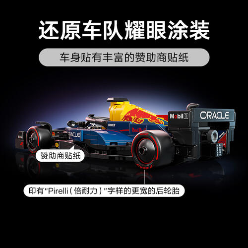 LEGO乐高 超级赛车系列 77243 红牛车队 RB20 F1