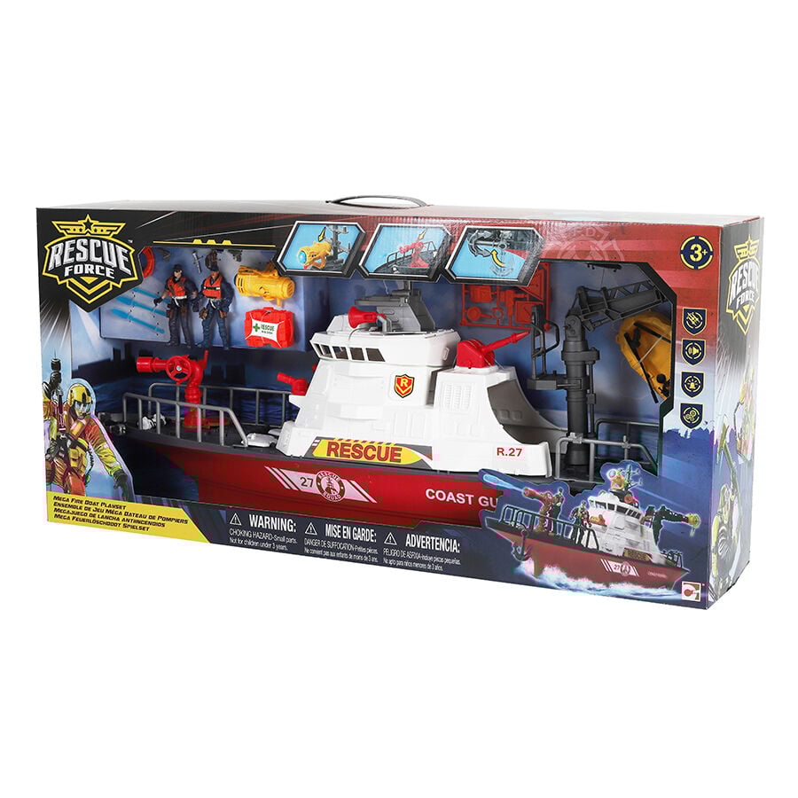 Fire rescue clearance boat toy