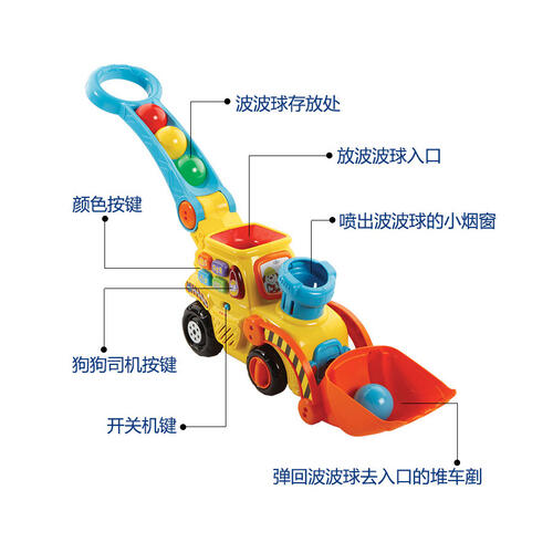 Vtech伟易达 波波球推推乐