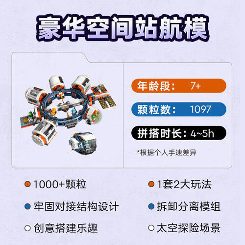 LEGO乐高 城市系列60433 空间站