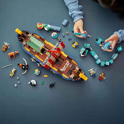 LEGO乐高 创意系列 31132 海盗船与尘世巨蟒