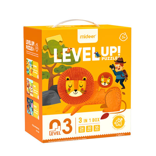 Mideer Puzzle-Level 3-Scenery/Rescue/Traffic -Assorted