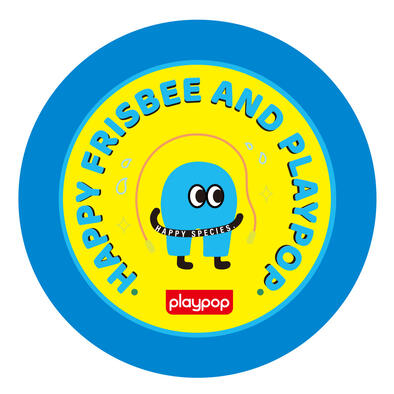 Playpop Mini Pocket Frisbee (Blue Yellow)