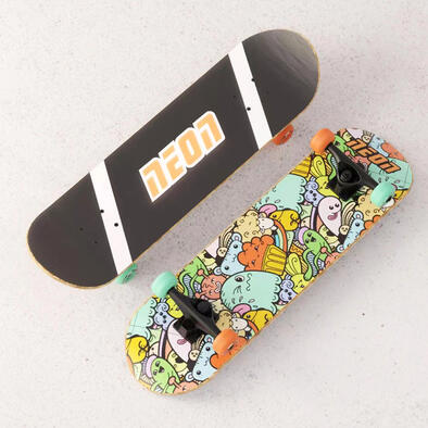 菲乐骑 NEON 酷炫人物双翘滑板 - 随机发货