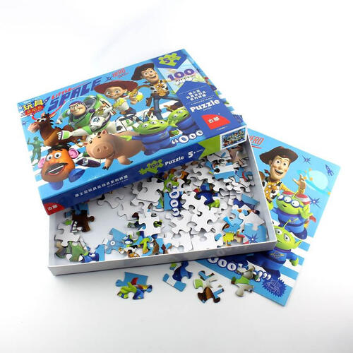 Disney迪士尼 玩具总动员100片盒装拼图