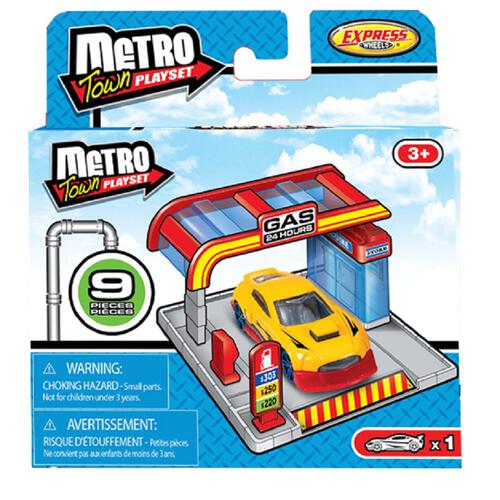 Express Wheels 口袋玩具场景及车-加油站