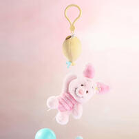 Disney-Winnie The Pooh With Balloon Plush Keychain