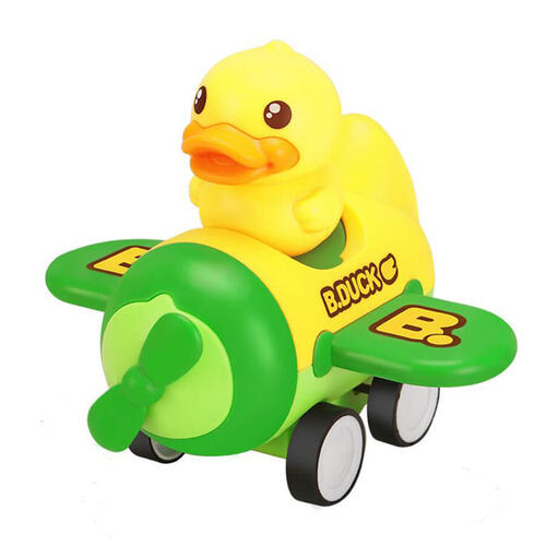 B.Duck小黄鸭 按压惯性火车\飞机\火箭 - 随机发货