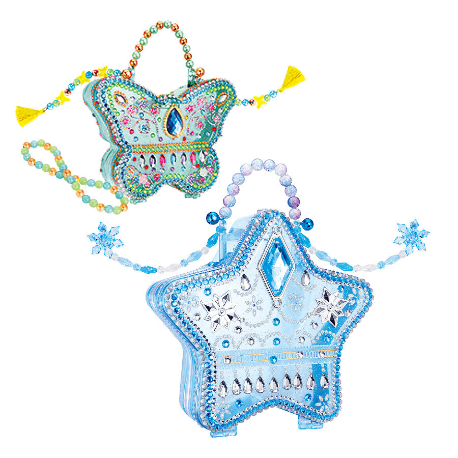 ご予約品✨美✨希少✨ブルー&ピンクAAAAヒマラヤ水晶 ✨ユニコーンクリスタル✨ Yeluolidoll Ice Princess Jewelry/Peacock Makeup Bag - Assorted