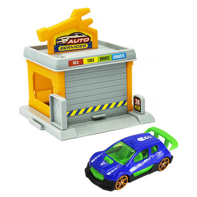 Metro Town Play Set With Vehicle-Auto