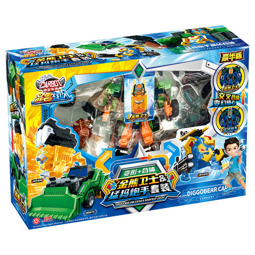 咖宝车神 - 金熊卫士&猛犸炮手套装