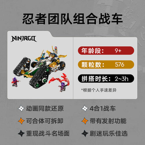 LEGO Ninjago Ninja Team Combo Vehicle 71820